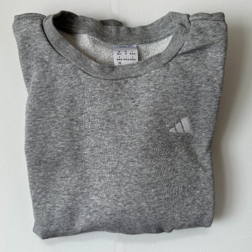 Grey Adidas crewneck sweatshirt